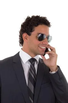 Mobile conversations Stock Photos