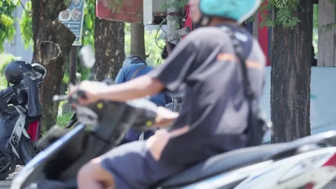 Mobile Cracker Vendor Serving a Customer Stock Footage 345618767