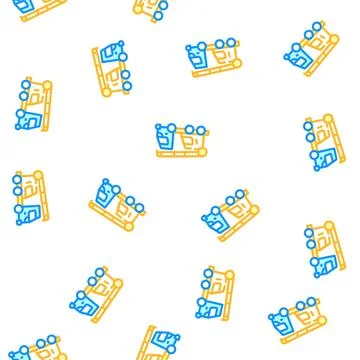 Mobile crane color icon vector isolated illustration Stock Illustration
