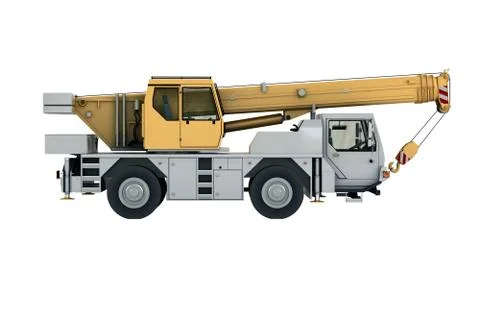 Mobile crane Stock Illustration