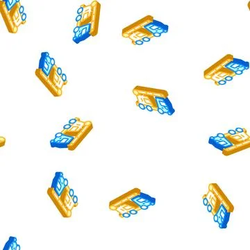 Mobile crane isometric icon vector isolated illustration Stock Illustration