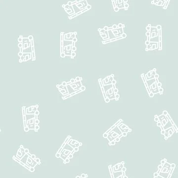 Mobile crane line icon vector isolated illustration Stock Illustration
