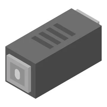 Mobile data adapter icon, isometric style 스톡 일러스트