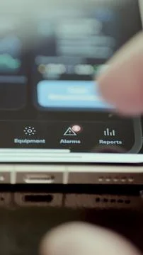 Mobile data center application provides navigation controls for equipment Stock Photos