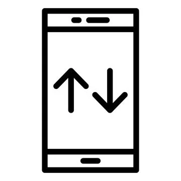 Mobile Data Vector Icon Design Illustration Stock Illustration