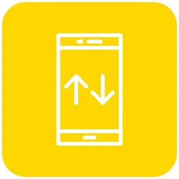 Mobile Data Vector Icon Design Illustration Stock Illustration