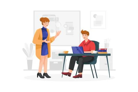 Mobile developer Stock Illustration