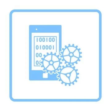 Mobile Development Icon 스톡 일러스트