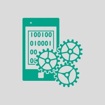 Mobile Development Icon Stock Illustration