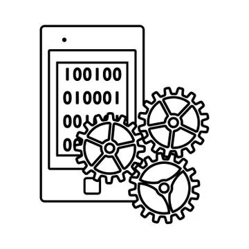 Mobile Development Icon Stock Illustration