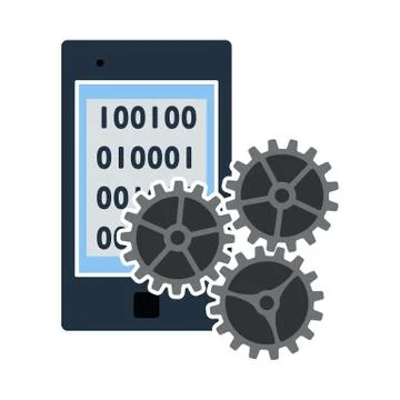 Mobile Development Icon Illustrazione stock
