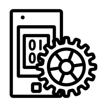 Mobile Development Icon Illustrazione stock