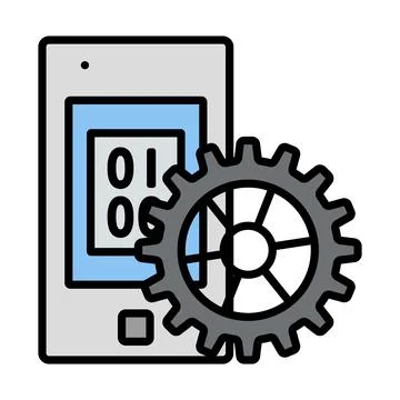 Mobile Development Icon Stock Illustration