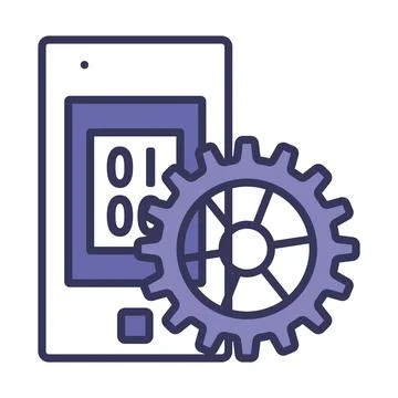 Mobile Development Icon Illustrazione stock