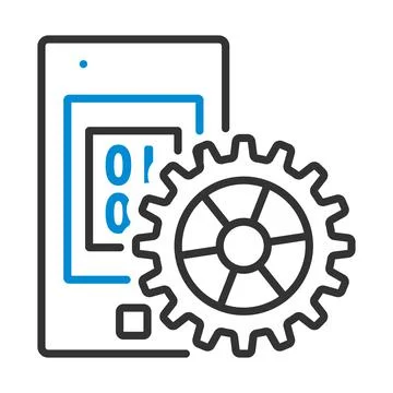 Mobile Development Icon Stock Illustration