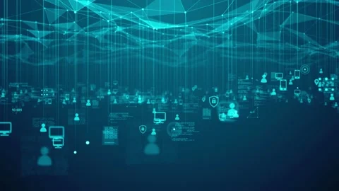 Mobile device coding for cybersecurity using cloud computing big data network  Video stock 162931059