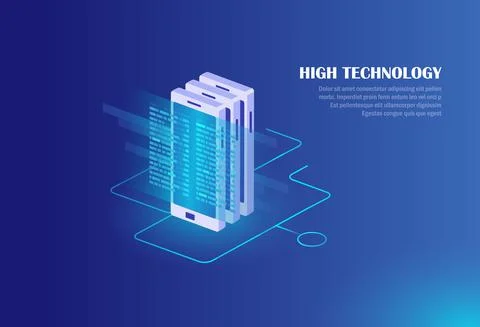 Mobile device concept Stock Illustration