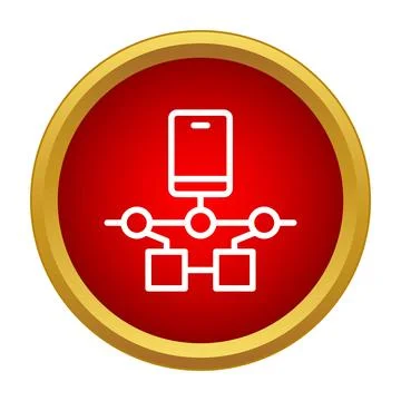 Mobile device connecting to data network infrastructure Stock Illustration