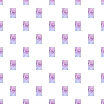 Mobile device display off mode seamless pattern background Illustration