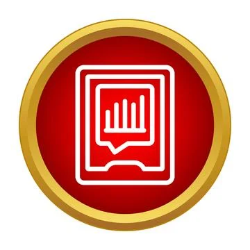 Mobile device displaying data analysis bar graph icon Stock Illustration