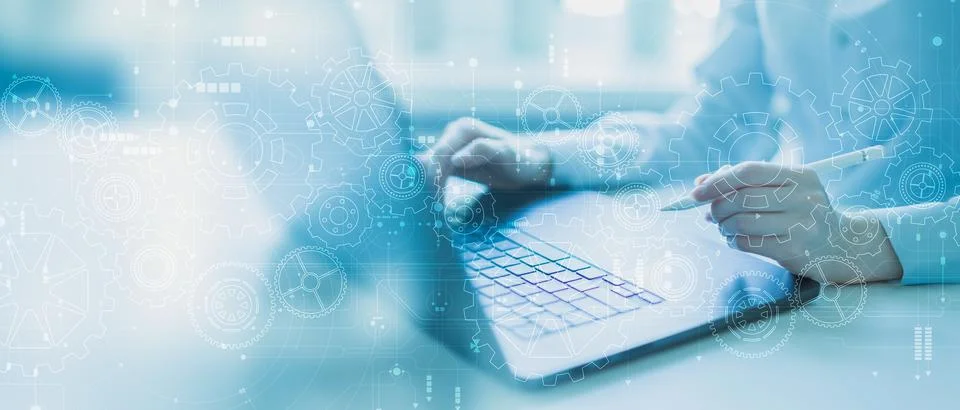 Mobile Device Integration with Digital Automation and System Optimization Pro Stock Photos