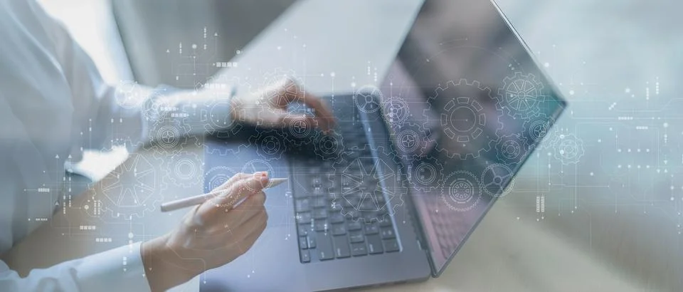 Mobile Device Integration with Digital Automation and System Optimization Pro Stock Photos