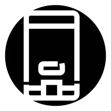 Mobile device interface icon for technology concept Stock Illustration