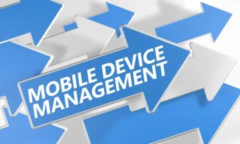 Mobile device management Stock Illustration