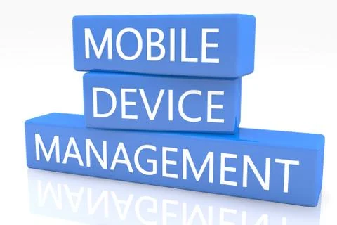 Mobile device management Stock Illustration