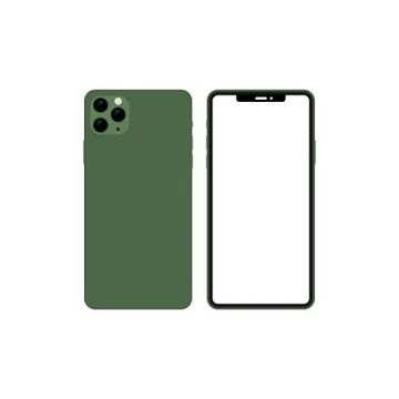 Mobile device mockup vector illustration Stock Illustration