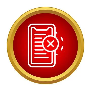 Mobile device receiving blocked or no signal connection Illustrazione stock