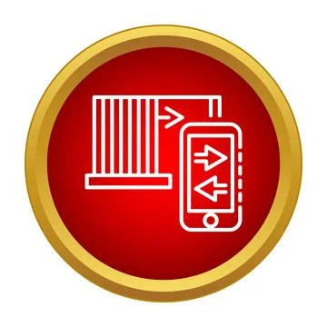 Mobile device receiving data from digital server storage 스톡 일러스트