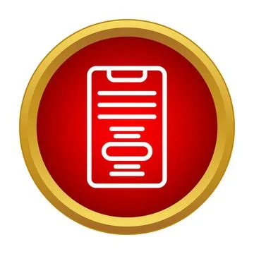 Mobile device screen displaying app user interface menu イラスト素材
