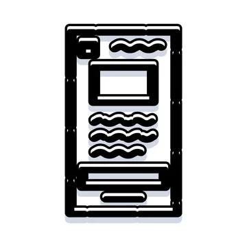 Mobile device screen displaying application user interface 스톡 일러스트
