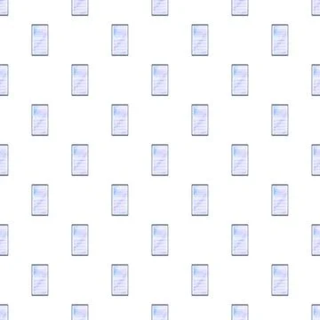 Mobile device screen seamless pattern on white Stock Illustration