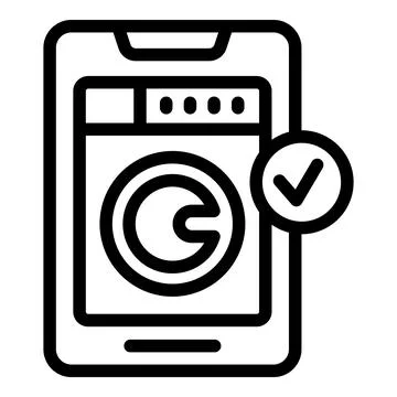 Mobile device with secure verification icon Stock Illustration