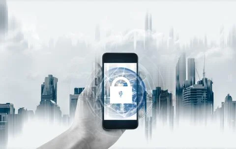 Mobile device security and internet connection. Element of image by NASA Stock Photos