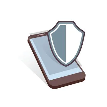 Mobile device security Stock Illustration