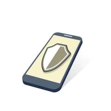 Mobile device security Stock Illustration