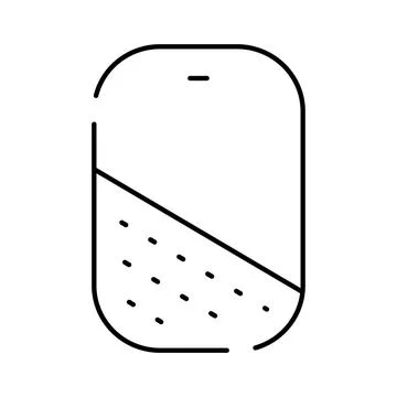Mobile device showing data loading progress icon Ilustración de archivo