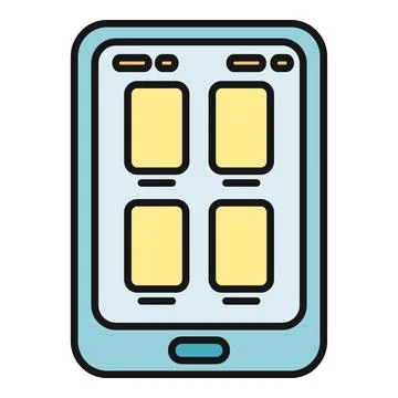 Mobile device showing a digital app user interface 库存插图