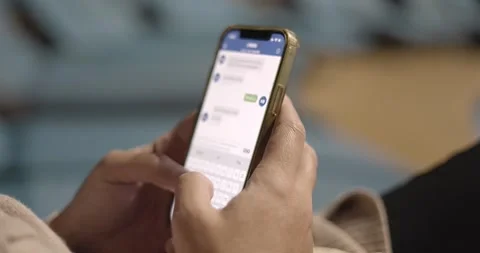Mobile Device Text Messaging Video stock 253890740