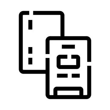 Mobile device user interface design prototyping Stock Illustration