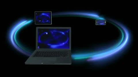 Mobile devices animation Stock-Footage 12280765