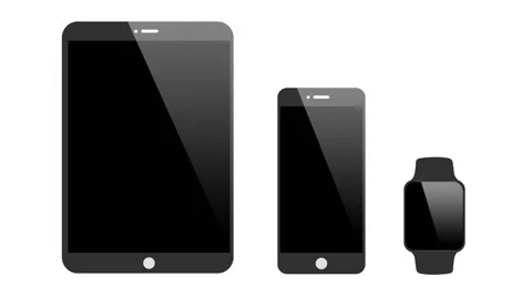 Mobile Devices - Flat Design Stock Footage 45521727