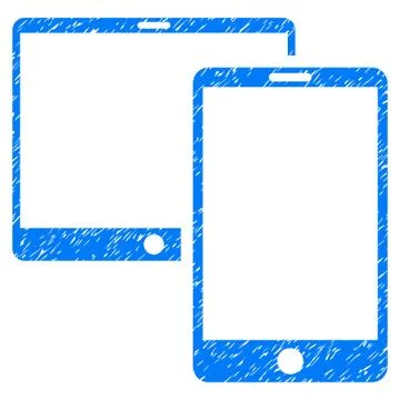 Mobile Devices Grunge Icon Stock Illustration