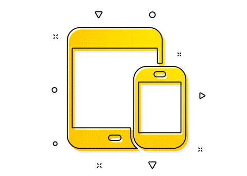 Mobile Devices icon. Smartphone, Tablet PC. Vector Stock Illustration