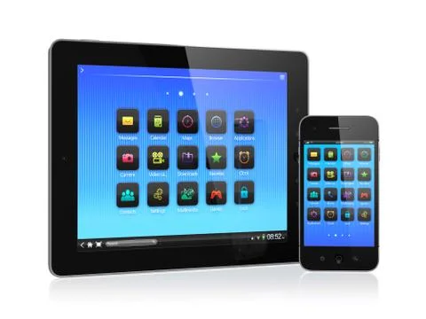 Mobile devices Иллюстрация