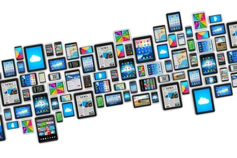 Mobile devices Stock Illustration