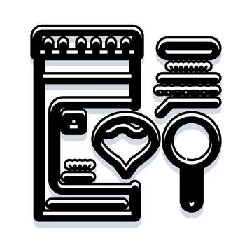 Mobile directory application with global search functionality Illustrazione stock